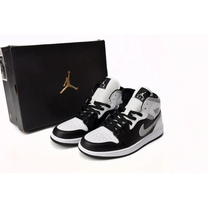 Air Jordan 1 Mid White Shadow  554724-073