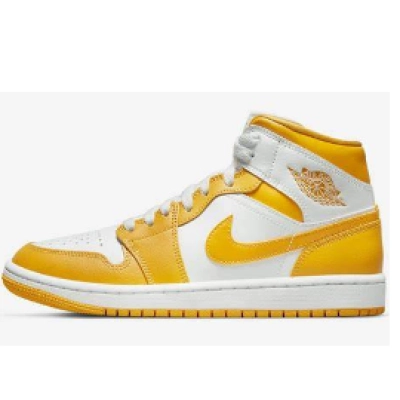 Air Jordan 1 Mid White University Gold (Women's)  BQ6472—117 01