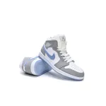 Air Jordan 1 Mid Wolf Grey Aluminum (Women's)  BQ6472-105