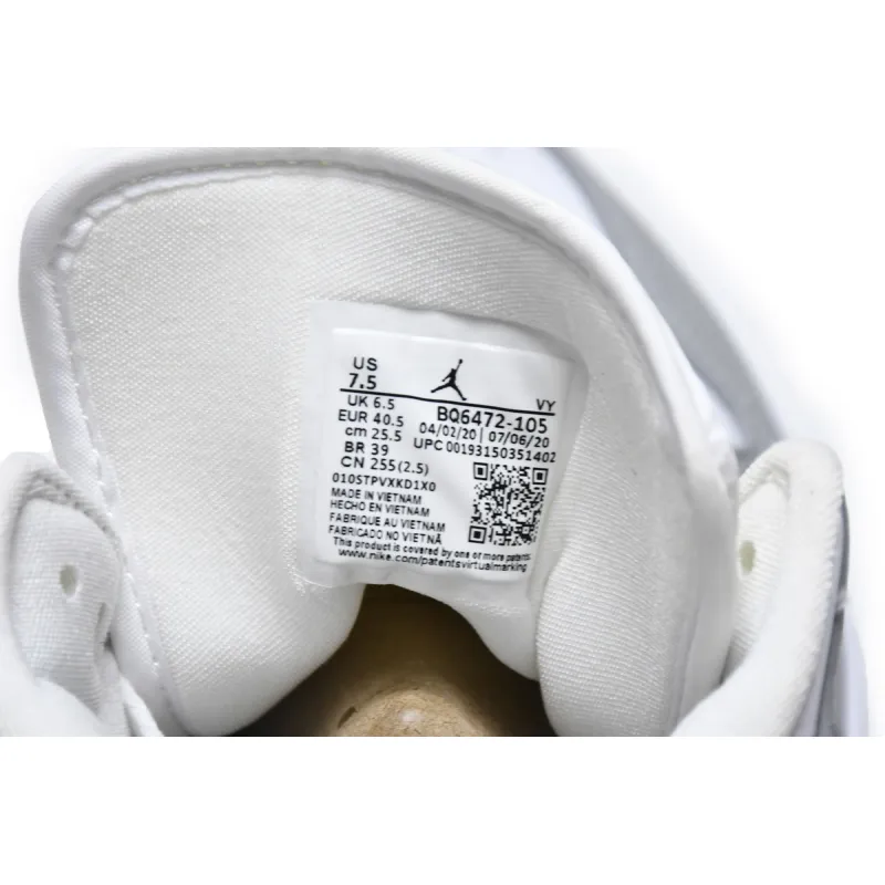 Air Jordan 1 Mid Wolf Grey Aluminum (Women's)  BQ6472-105