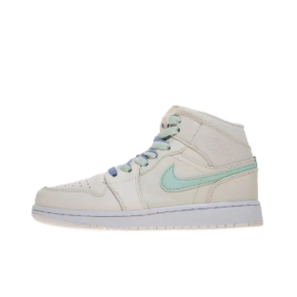 Jordan 1 Mid Multi-Color Swoosh Phantom (GS)  555112-035