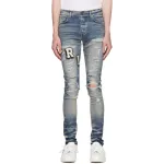 AMIRI Blue Varsity Jeans