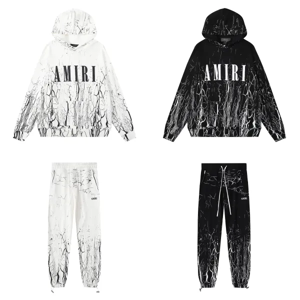 Amiri Contrast Hoodie & Sweatpant Set CX92289328