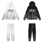 Amiri Contrast Hoodie & Sweatpant Set CX92289328