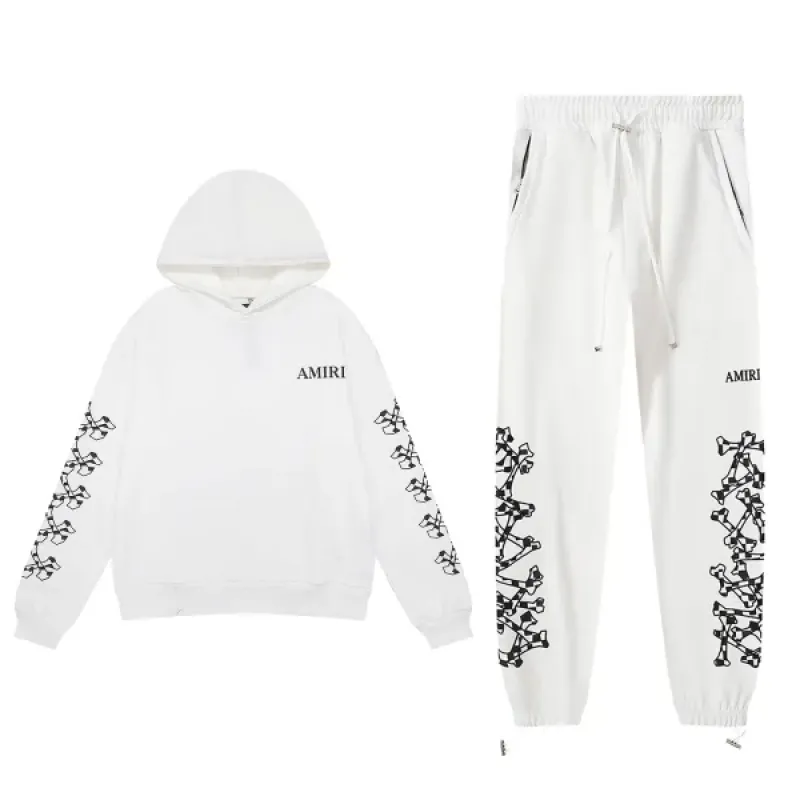 Amiri Skull and Cross Arm Print Hoodie & Sweatpant Set CX92199319