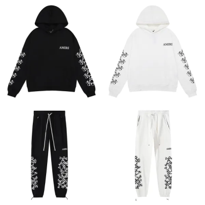 Amiri Skull and Cross Arm Print Hoodie & Sweatpant Set CX92199319 01