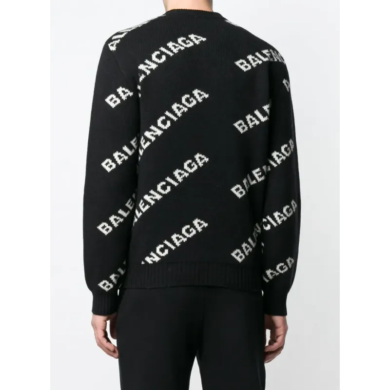 BALENCIAGA Allover Logo Sweater