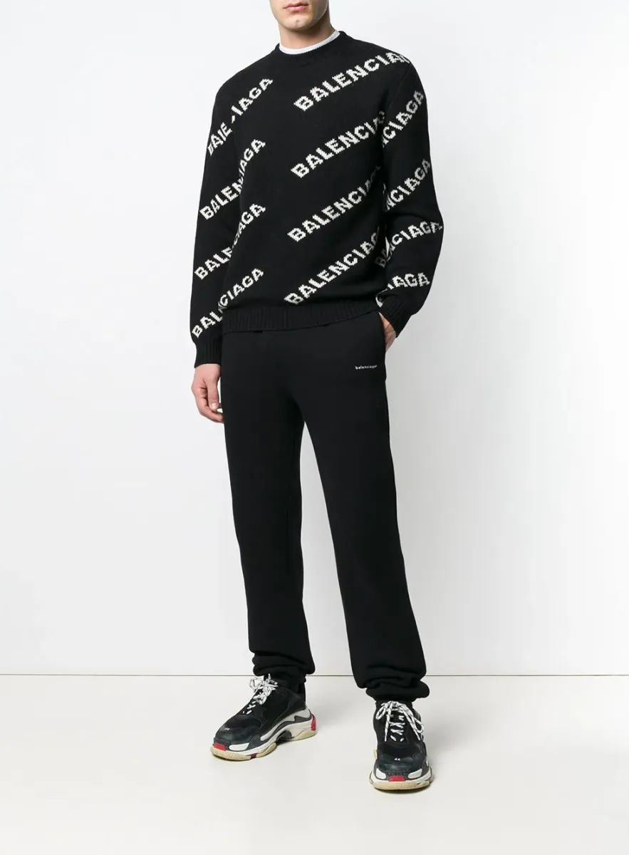 BALENCIAGA Allover Logo Sweater
