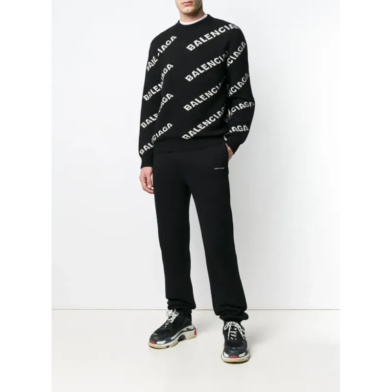BALENCIAGA Allover Logo Sweater
