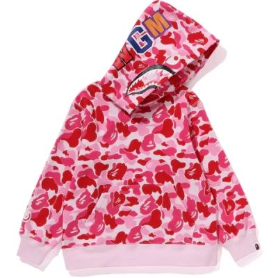 BAPE ABC Camo Shark Hoodie Pink 6028535 01
