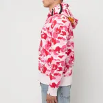 BAPE ABC Camo Shark Full Zip Hoodie Pink