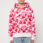BAPE ABC Camo Shark Full Zip Hoodie Pink