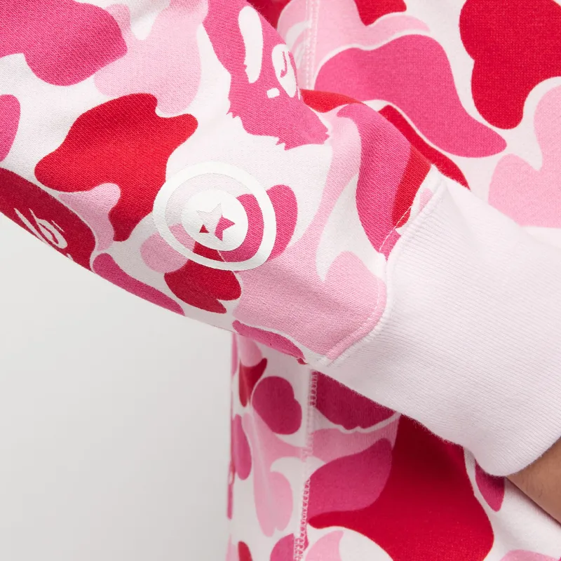 BAPE ABC Camo Shark Full Zip Hoodie Pink