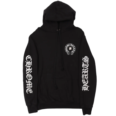  CHROME HEARTS BELLA LEATHER PATCH HOODIE-2 01
