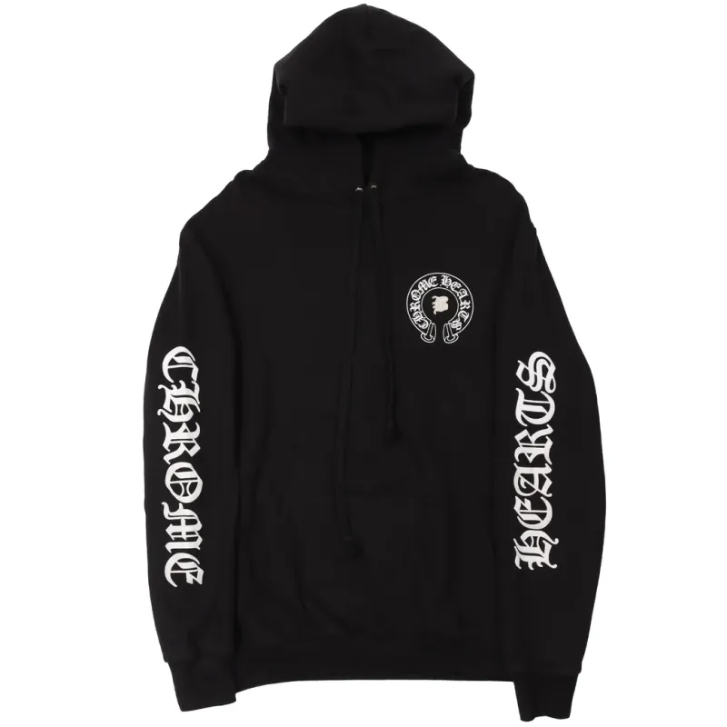  CHROME HEARTS BELLA LEATHER PATCH HOODIE-2