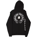 CHROME HEARTS BELLA LEATHER PATCH HOODIE-2