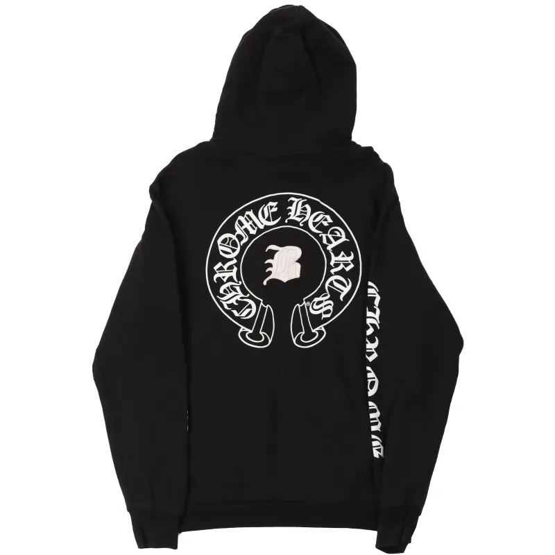  CHROME HEARTS BELLA LEATHER PATCH HOODIE-2