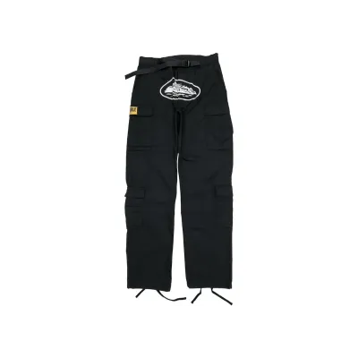  Corteiz 4Starz Special Edition Guerillaz Cargos Black/White 01