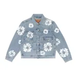  DENIM TEARS TYPE - 2 ALL OVER WREATH LIGHT WASH Jacket