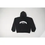 BACK FLIP ROUND HOODIE OVERSIZED IN BLACK/WHITE 761458TPVG11070