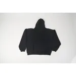 BACK FLIP ROUND HOODIE OVERSIZED IN BLACK/WHITE 761458TPVG11070