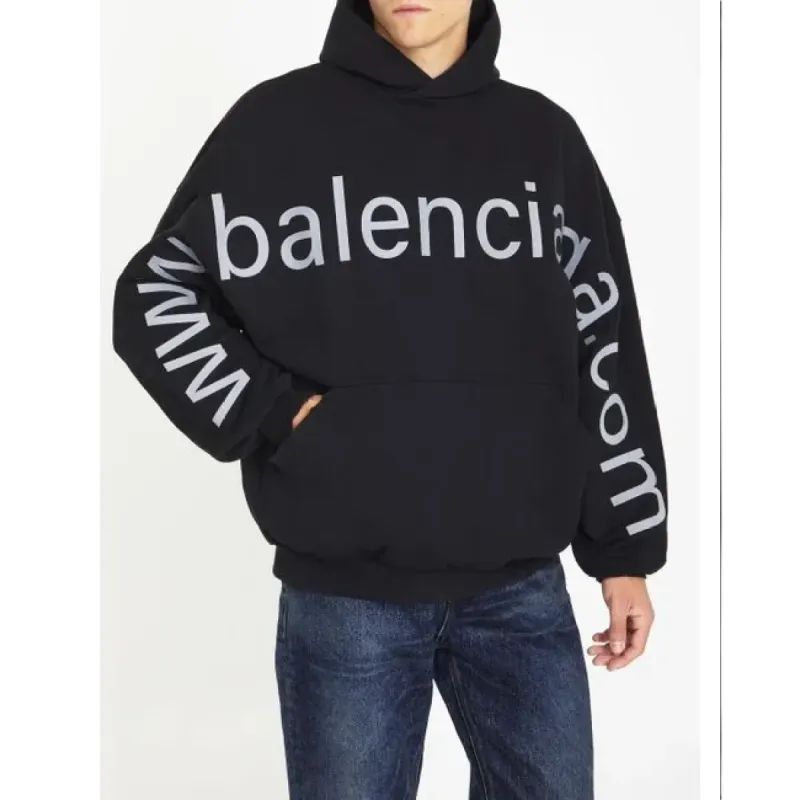 BALENCIAGA Black 'Bal.com' Hoodie