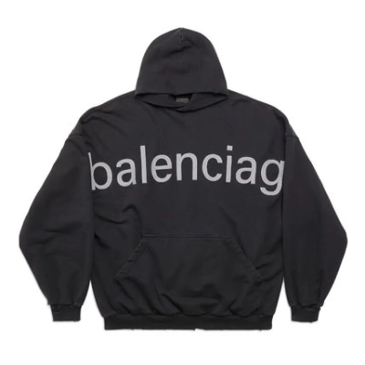 BALENCIAGA Black 'Bal.com' Hoodie 01