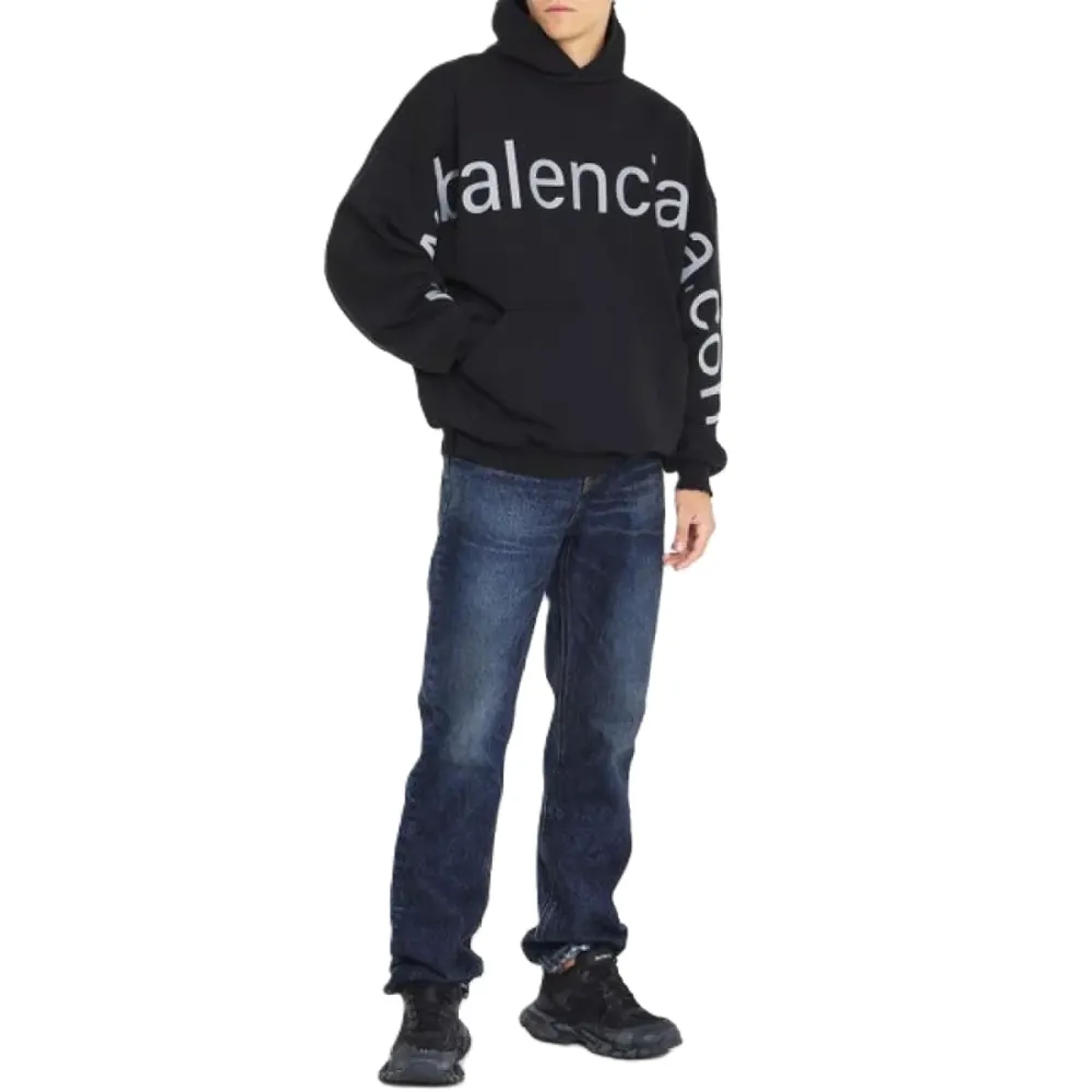 BALENCIAGA Black 'Bal.com' Hoodie