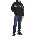 BALENCIAGA Black 'Bal.com' Hoodie