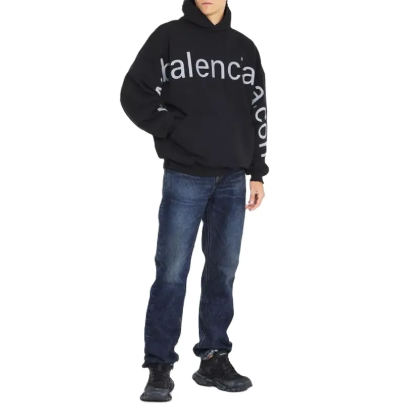 BALENCIAGA Black 'Bal.com' Hoodie