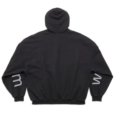 BALENCIAGA Black 'Bal.com' Hoodie 02