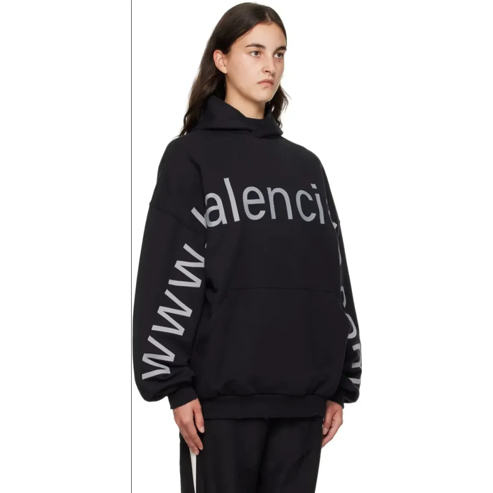 BALENCIAGA Black 'Bal.com' Hoodie