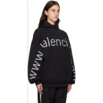 BALENCIAGA Black 'Bal.com' Hoodie