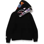BAPE ABC Camo Shark Zip Hoodie Black