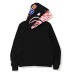 BAPE ABC Camo Shark Zip Hoodie Black Pink