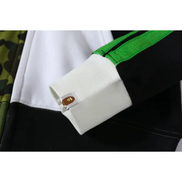 BAPE and panda head patchwork hoodie