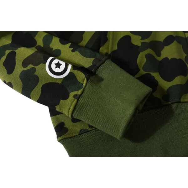 BAPE and panda head patchwork hoodie