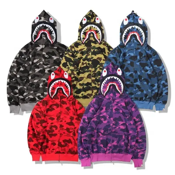 BAPE classic thin velvet hoodie