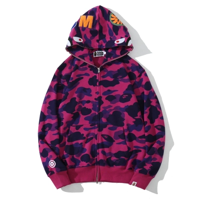 BAPE Color Camo Shark Zip Hoodie Purple 4580793338444 01