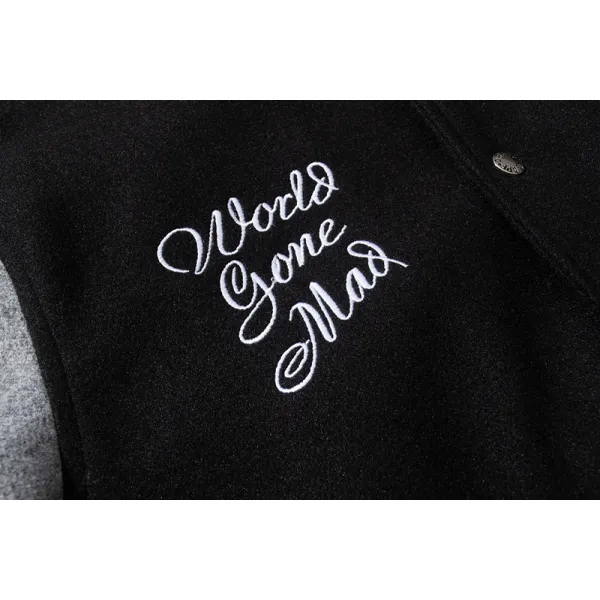 BAPE CREW VARSITY JACKET Black & Red