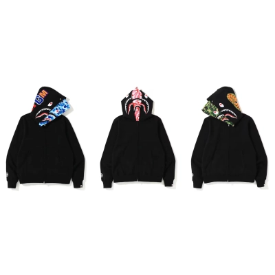 BAPE double hood camouflage hoodie 01