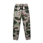 BAPE LAYERED LINE CAMO SHARK layered camouflage shark trousers