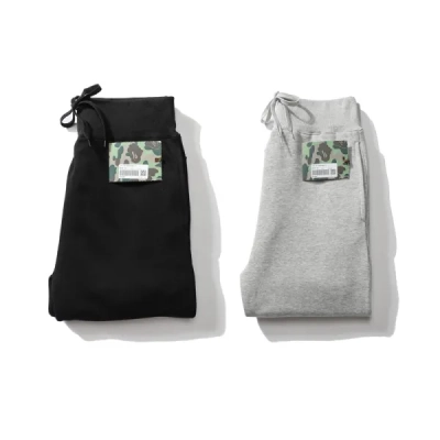 BAPE letter print solid color sports trousers 02
