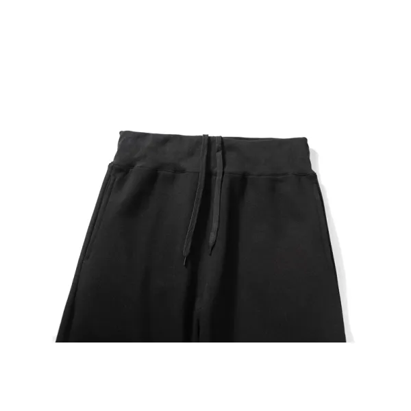 BAPE letter print solid color sports trousers