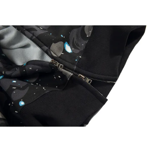 BAPE luminous starry sky hoodie black & white