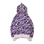 BAPE Purple Camouflage Hooded Hoodie