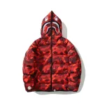 Bape Shark Parka Jacket Red & Yellow & Blue