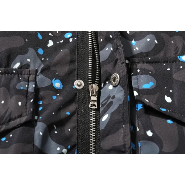 BAPE Shark Starry Sky Cotton Coat Black