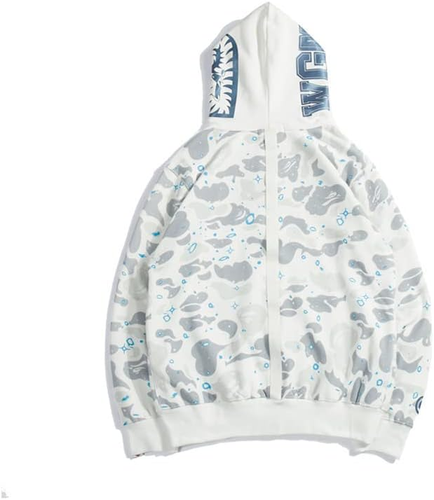 BAPE Space Camo Shark Full Zip Hoodie White