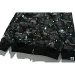 BAPE Space Camo Shark WGM Full-Zip Hoodie Black